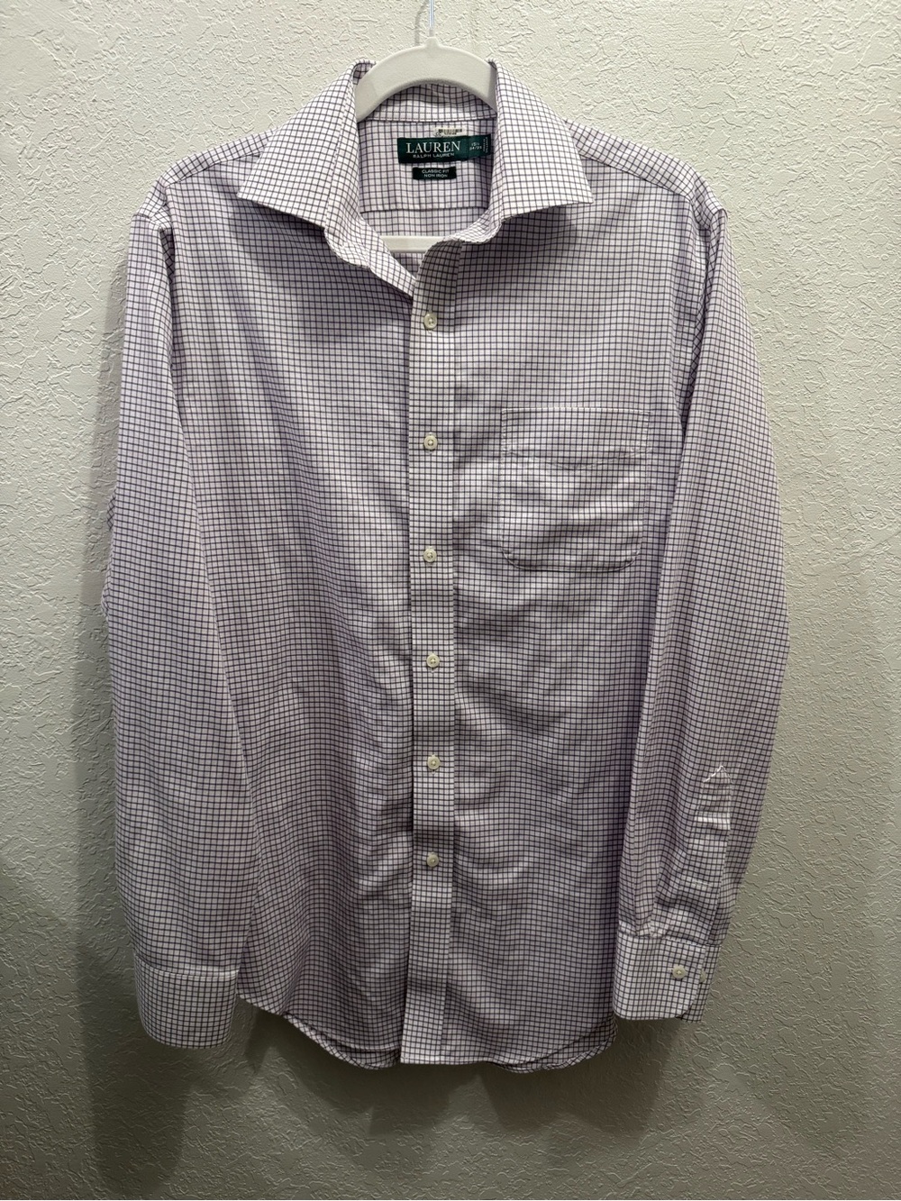Ralph Lauren Men’s Purple Micro-Check Dress Shirt